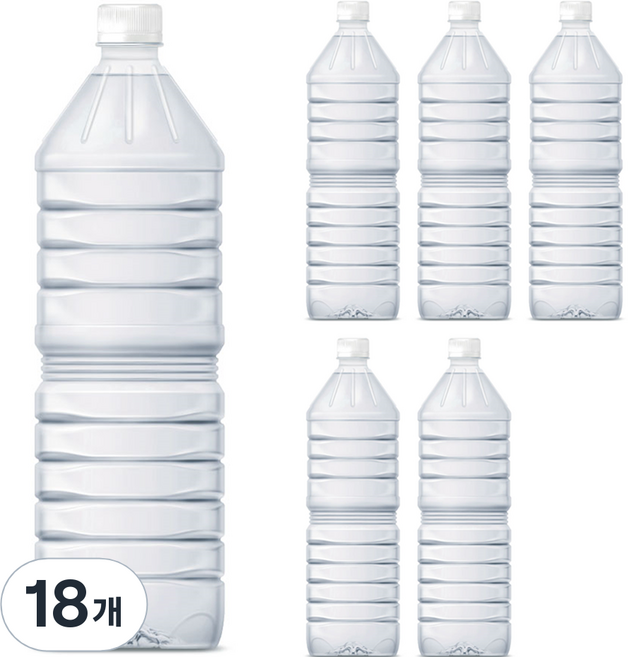 물하나 eco 생수 무라벨, 1L, 18개