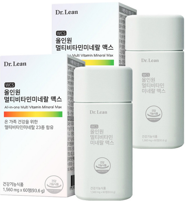 닥터린 올인원 멀티비타민미네랄 맥스, 60정, 2개