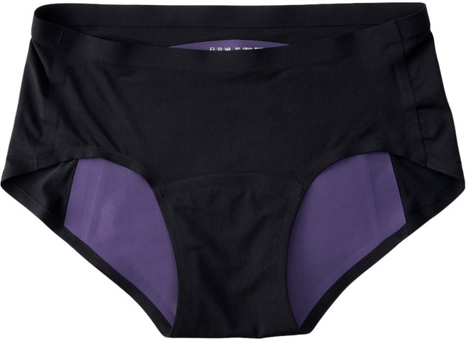 GoMoond 月亮褲 無痕夜用中腰吸血內褲, 靜謐黑