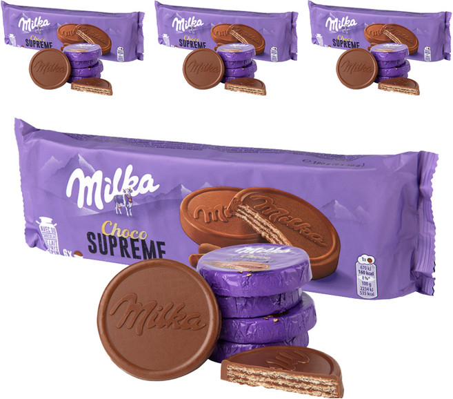 밀카 초코 슈프림 비스킷, 180g, 4개