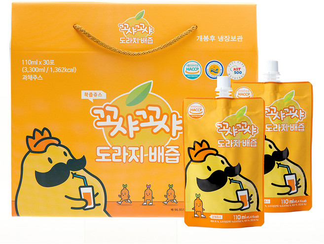 꼬샤꼬샤 도라지 배즙 스파우트형, 110ml, 30개