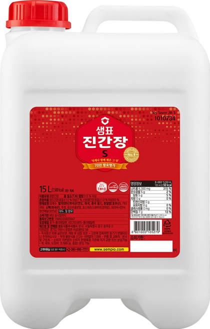 샘표 진간장 S, 15L, 1개