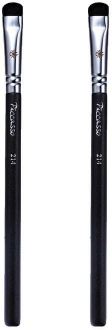 피카소 214 아이섀도우 브러쉬, 혼합 색상, 2개