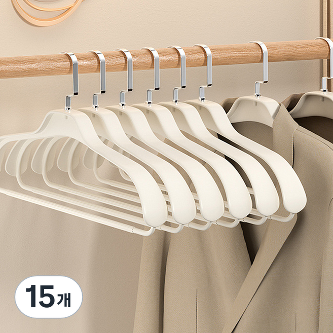메종드아야 니트 정장 옷걸이 45CM, 화이트, 15개