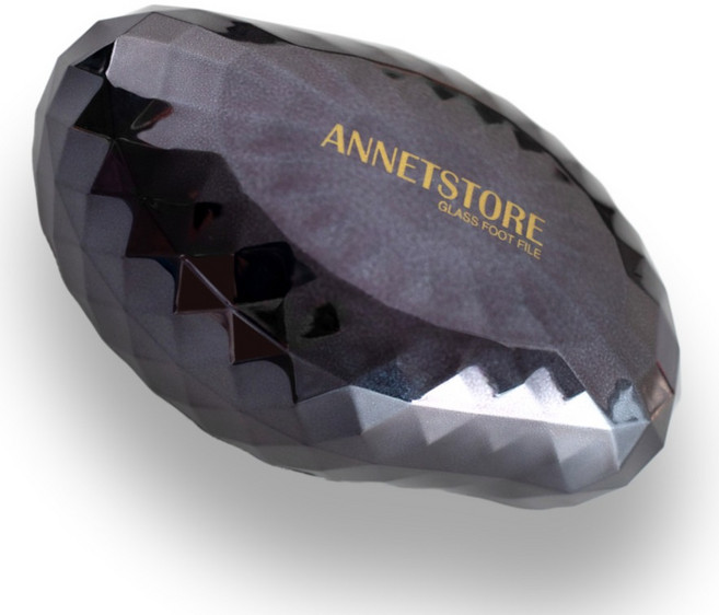 아넷브러쉬 글라스 풋파일 다이아몬드 제트블랙, 1개입, 1개