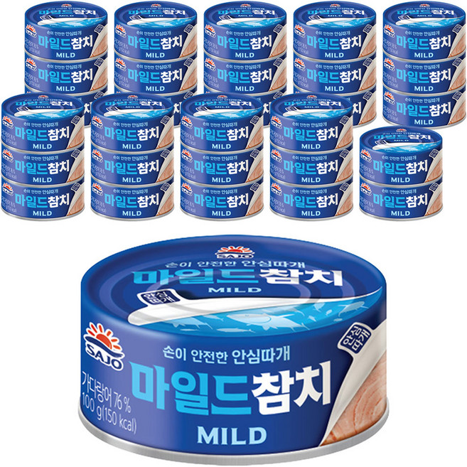 사조참치 마일드, 100g, 36개