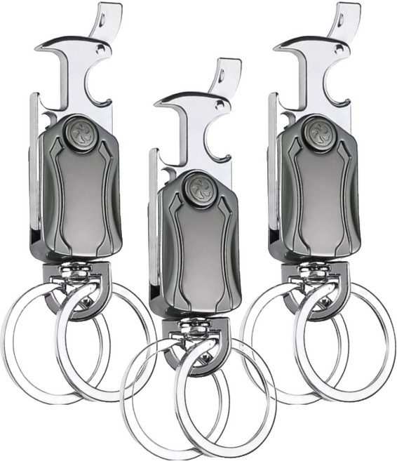 小麥購物 多功能鑰匙扣 G817 48g, 3個, 銀色