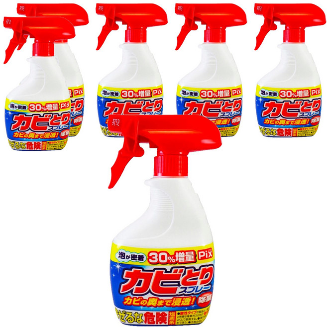 Lion Chemical 獅子化學 除霉噴霧 深層清潔 去除黴菌, 520g, 6瓶