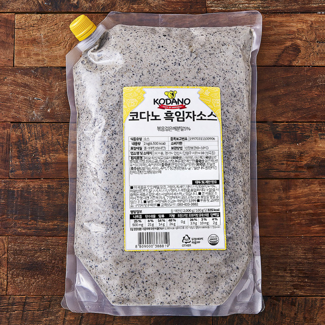 코다노 흑임자소스, 2kg, 1개