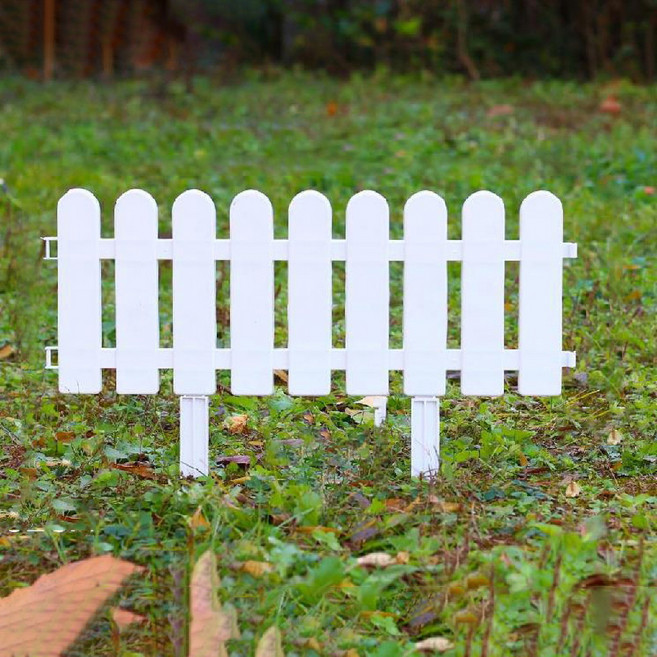 Life Sweet 簡約庭園庭院花圃組裝式圍籬邊框 02, 白色