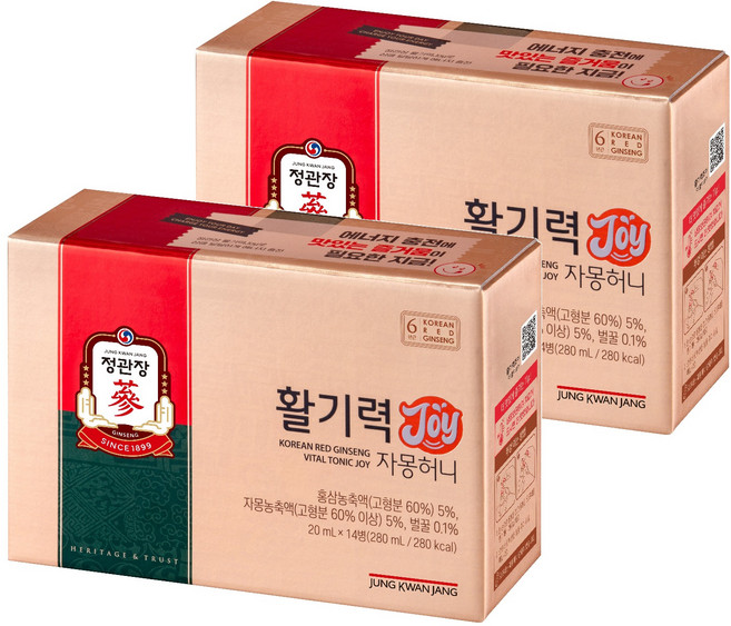 정관장 정품 활기력 JOY, 20ml, 28개