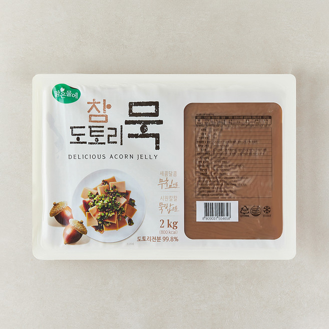 맑은물에 참도토리묵, 2kg, 1개입, 1개