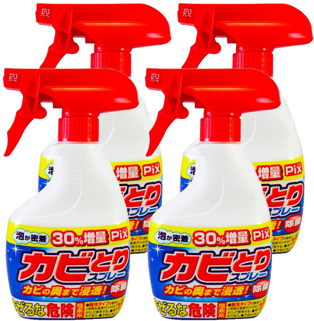 Lion Chemical 獅子化學 除霉噴霧 深層清潔 去除黴菌, 520g, 4瓶