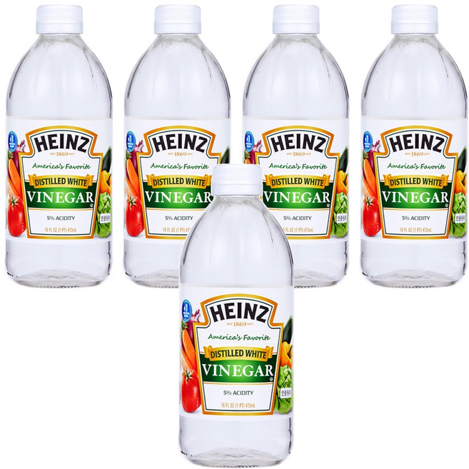 하인즈 디스틸드 화이트 식초, 5개, 473ml