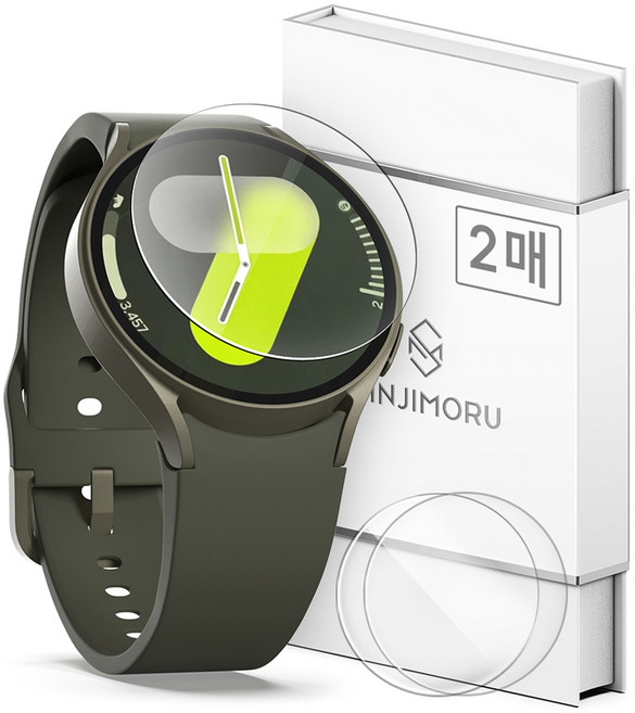 신지모루 9H 고강도 풀커버 강화유리 스마트워치 액정보호필름 2p, 1개