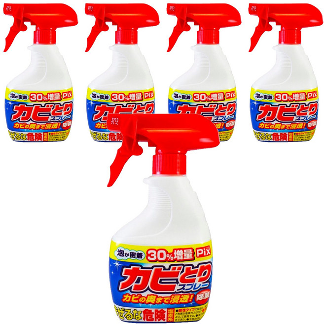 Lion Chemical 獅子化學 除霉噴霧 深層清潔 去除黴菌, 520g, 5瓶