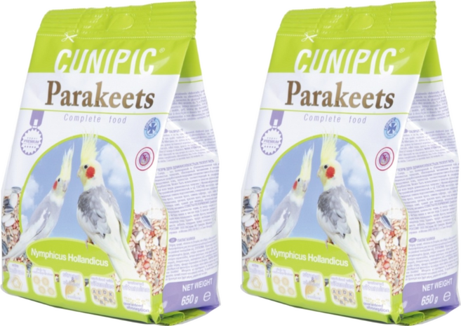 CUNIPIC 長尾鸚鵡飼料, 650g, 2包