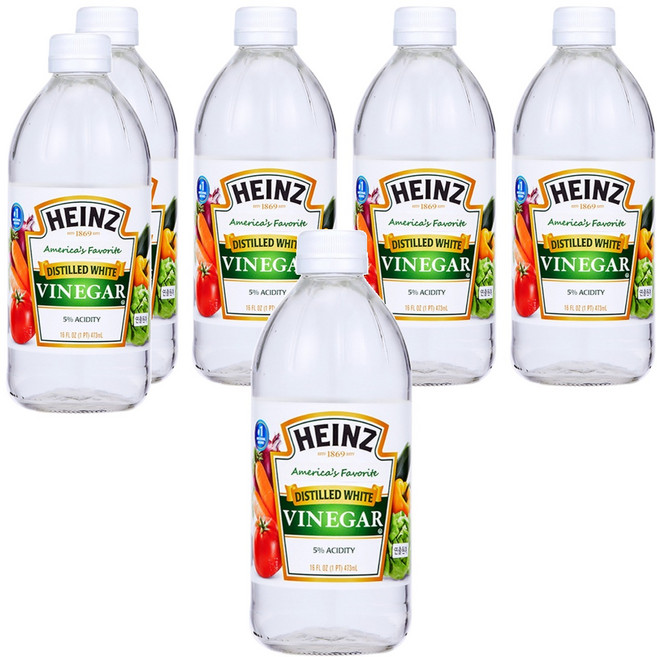 하인즈 디스틸드 화이트 식초, 6개, 473ml