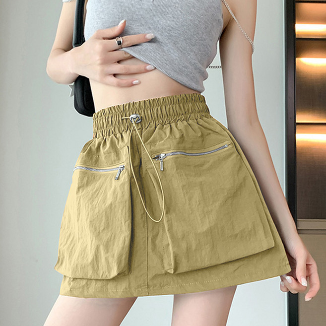 메이첼 건빵 빅포켓 여름 미니스커트 13153
