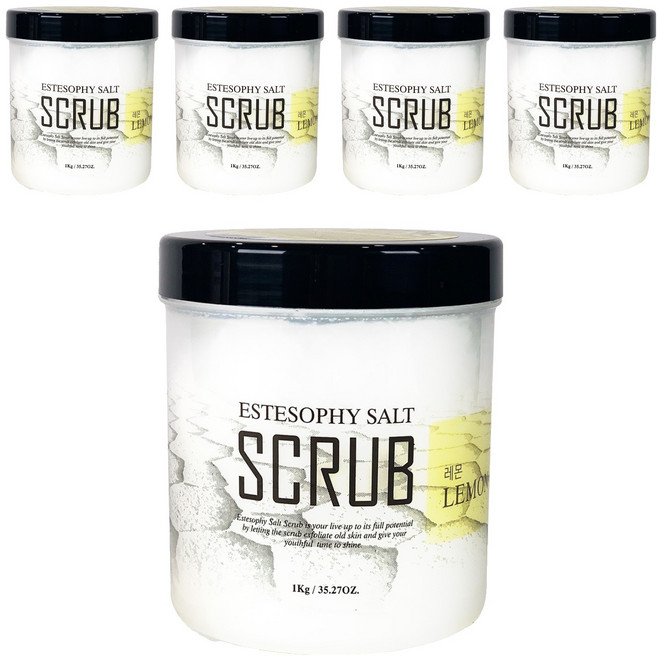 에스테소피 솔트 솝 바디스크럽 레몬, 5개, 1kg