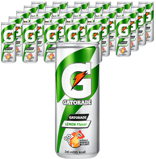 롯데칠성음료 게토레이 레몬 캔, 240ml, 30개