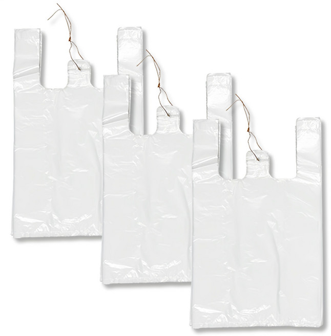 애니돌 손잡이 마트 비닐봉투 유백, 12L, 300개