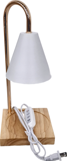 可調光 + 定時 經典造型蠟燭燈 附鹵素燈泡 x 2個 原木, 白色