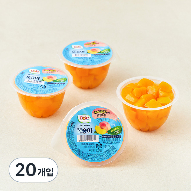 돌 후룻볼 복숭아, 113g, 4개입, 5개