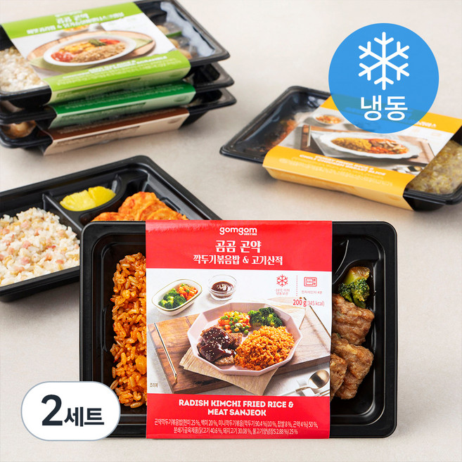 곰곰 곤약 도시락 6종 세트, 1.2kg, 2세트