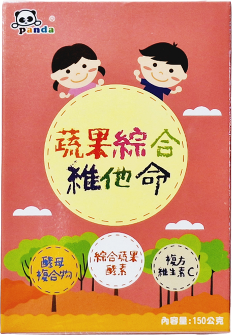 panda 鑫耀生技 蔬果綜合維他命粉, 150g, 1瓶