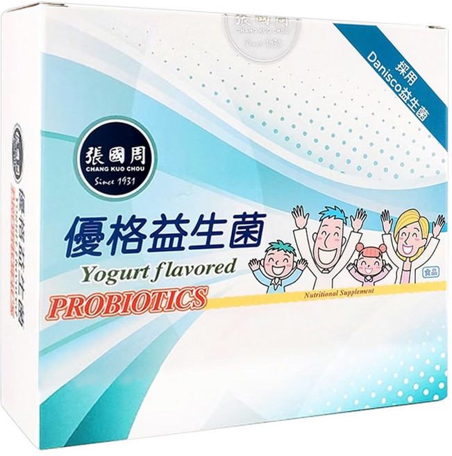 張國周 優格益生菌 3g, 30包, 1盒