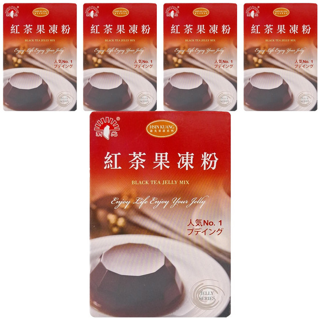 新光洋菜 紅茶果凍粉, 100g, 5盒