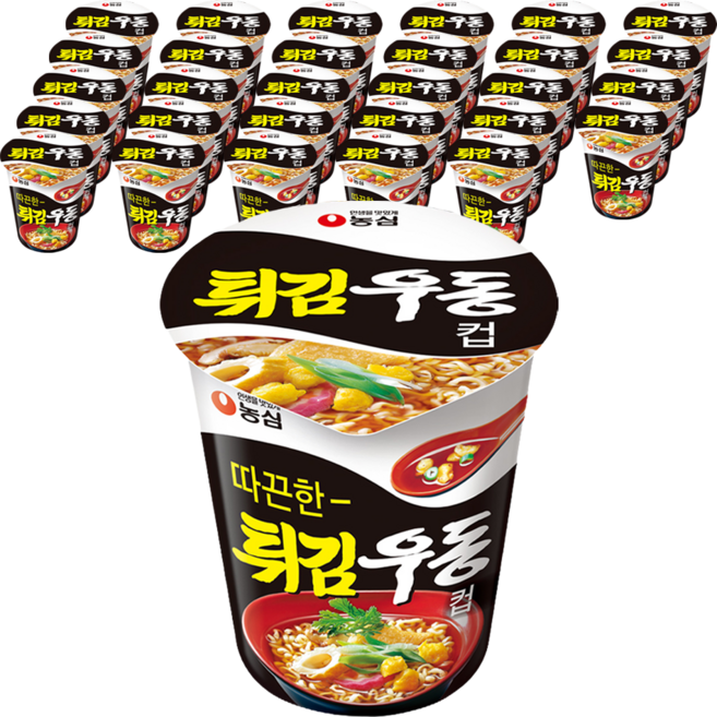 튀김우동 컵면, 62g, 36개