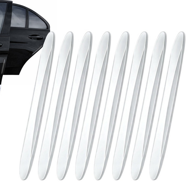 JUSTPICK 자동차 문콕 방지 도어가드, 투명, 8개