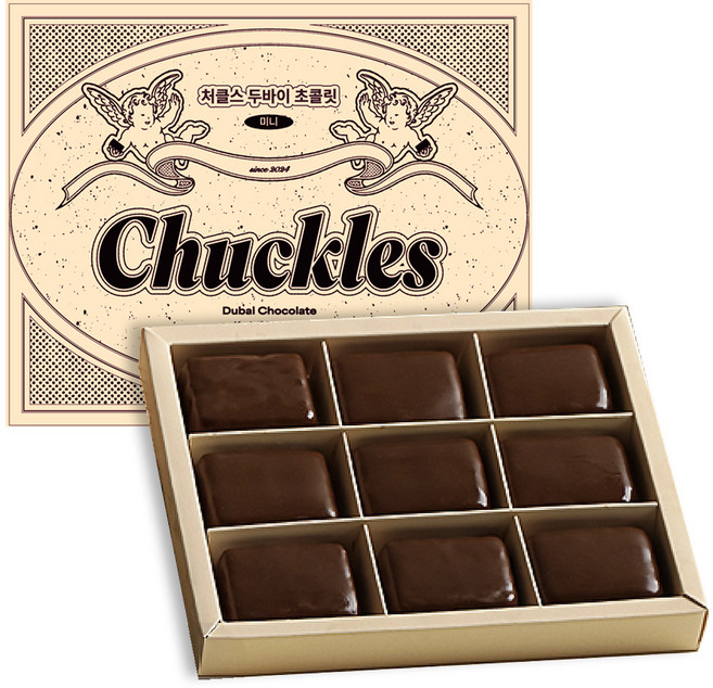 처클스 두바이 초콜릿 미니 9p, 225g, 1개
