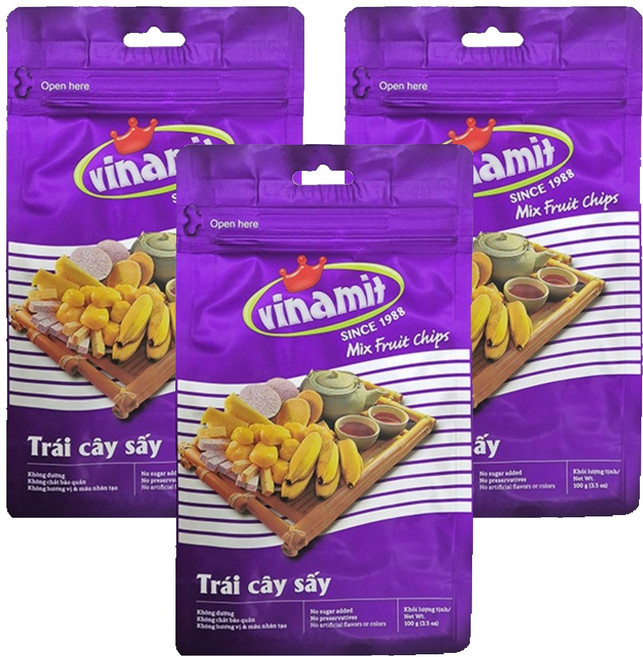 비나밋 믹스프룻칩, 3개, 100g