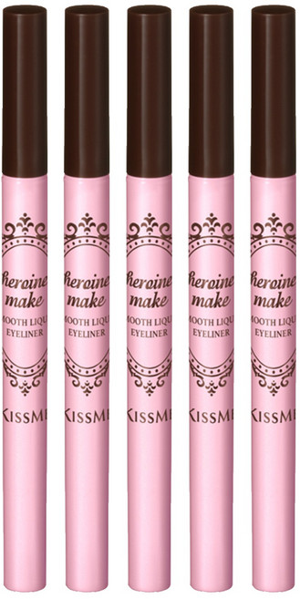 히로인메이크 스무스 리퀴드 아이라이너 N 0.4ml, 브라운, 5개