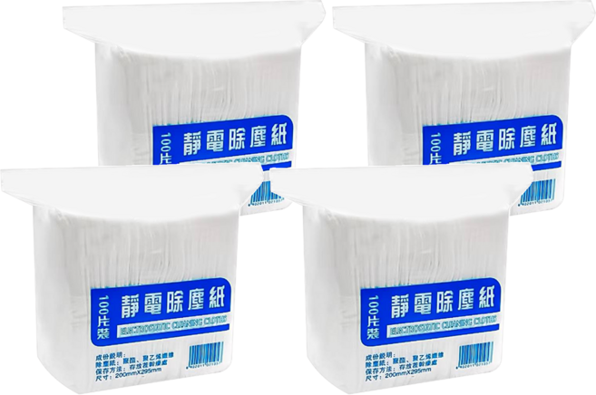 愛潔坊 靜電除塵紙, 4包