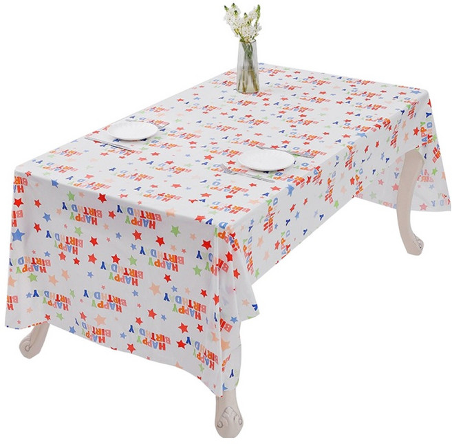 그린테일 생일파티 할로윈 일회용 식탁보 생일, 1개