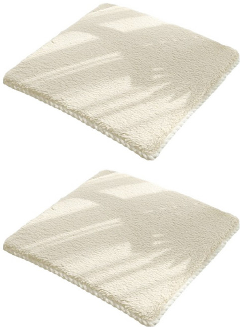 마켓피오 심플컬러 미끄럼방지 사각형 방석 2p