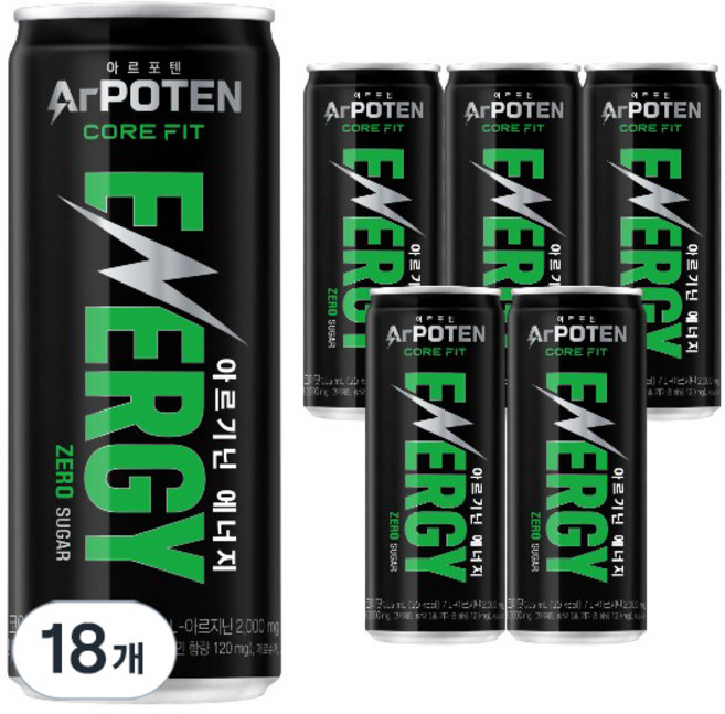 아르포텐 대상웰라이프 코어핏 에너지 드링크, 355ml, 18개