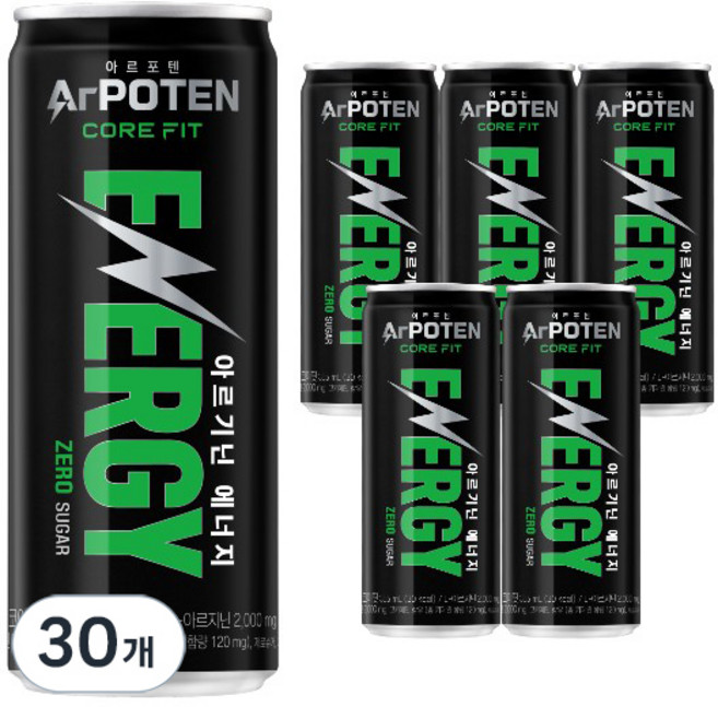 아르포텐 대상웰라이프 코어핏 에너지 드링크, 355ml, 30개