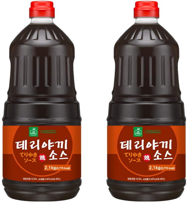 이엔푸드 데리야끼소스, 2.1kg, 2개