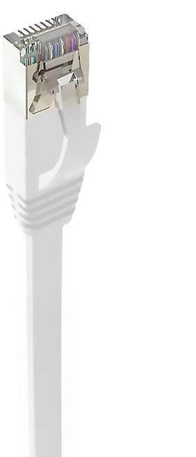 POLYWELL 寶利威爾 CAT6A扁線 高速網路線 RJ45 福祿克認證 PW15-W48-D162, 1m, 白色, 1條