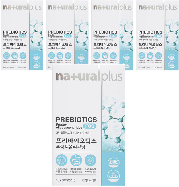 naturalplus 果寡糖益生菌粉隨身包, 5盒, 150g