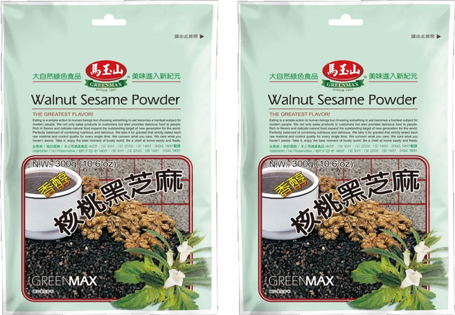 馬玉山 核桃黑芝麻粉, 300g, 2包