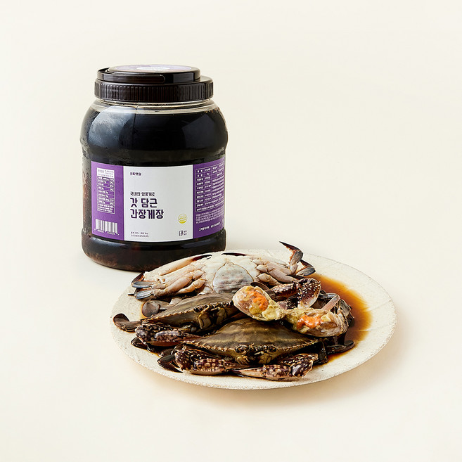 국내산 암꽃게로 갓 담근 간장게장, 3kg, 1개