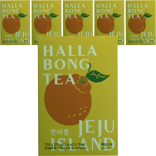 제주담움 한라봉 과일차 스틱, 250g, 10개입, 6개