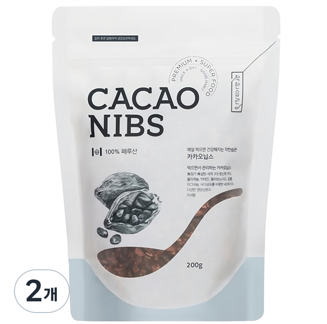 착한습관 카카오닙스, 200g, 2개