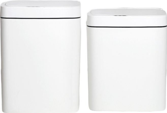 comet 動態感應防臭垃圾桶2件組, 白色
